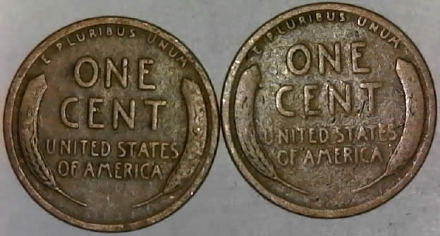 1918-P-Lincoln-Wheat-Cent-And-1910-P-Lincoln-Wheat-Cent-Found-In-Same-Roll!